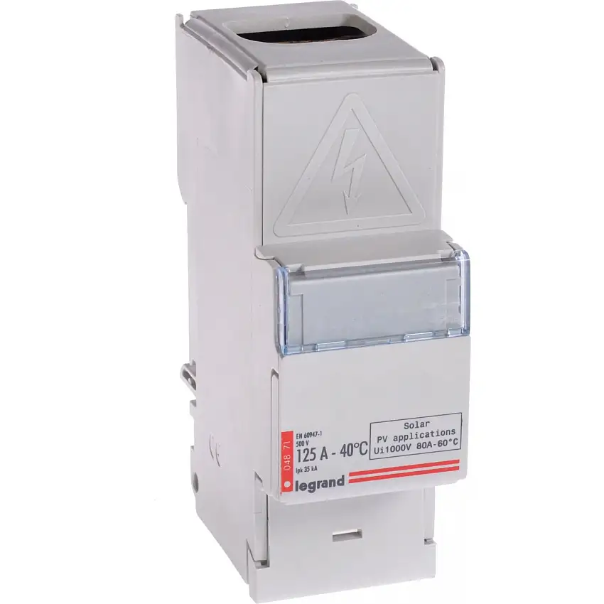 004871 Legrand - Répartiteur unipolaire 125A - 1000V - 2 modules - 12 départs