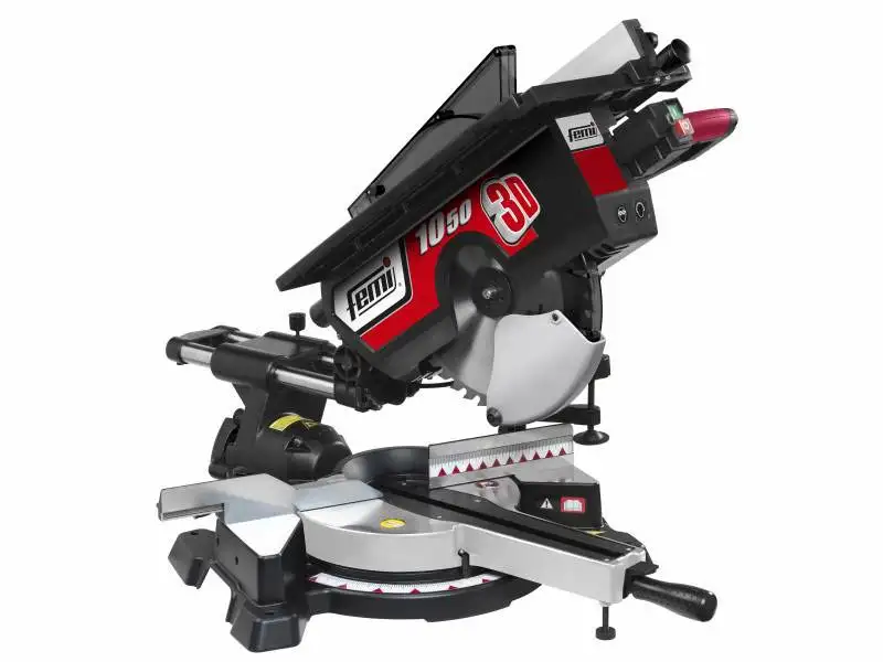 FEMI - 1050 3D - Scie à onglet avec table de délignage 230V 1800W ø305 mm