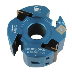 LEMAN - Porte-outils à profiler et à feuillurer double entraxe - HT 50 mm ( pour fers universel et Zak entraxe : 24 et 30 )