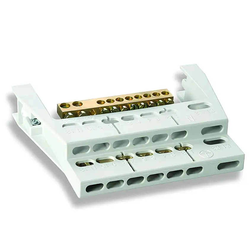 22007 IDE Barrette de terre pour coffret PRYMA 4 modules 2x(4+2 connexions)