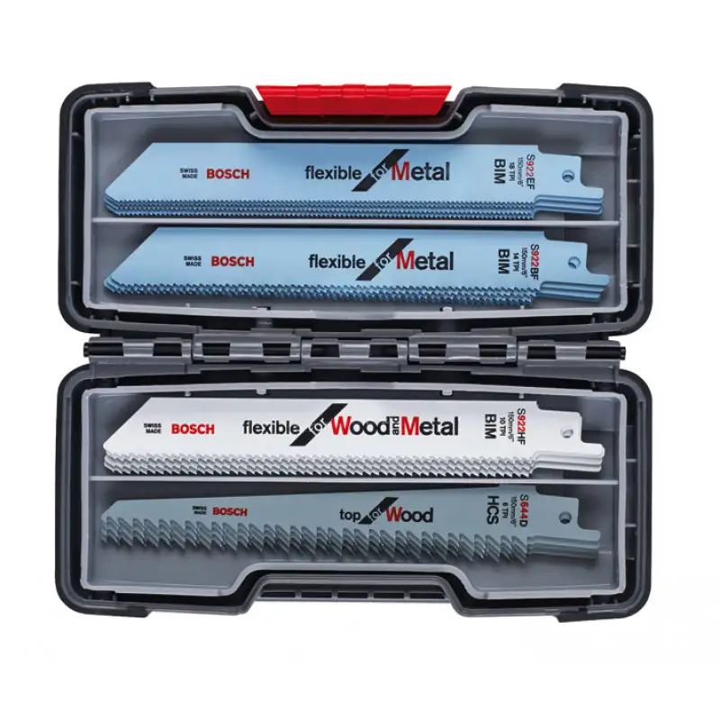 BOSCH "TOUGH BOX" Wood and Metal Lames de scie sauteuse,set de 20 pcs. 2607010902