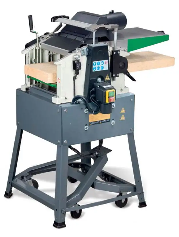 HOLZSTAR - ADH 260 - Dégauchisseuse-Raboteuse d'Atelier avec Support à roulettes intégré - Largeur rabot 260 mm