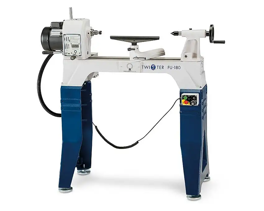 TWISTER FU-180 - Tour à Bois 560 mm avec tête pivotante et variateur de fréquence - 1100 W