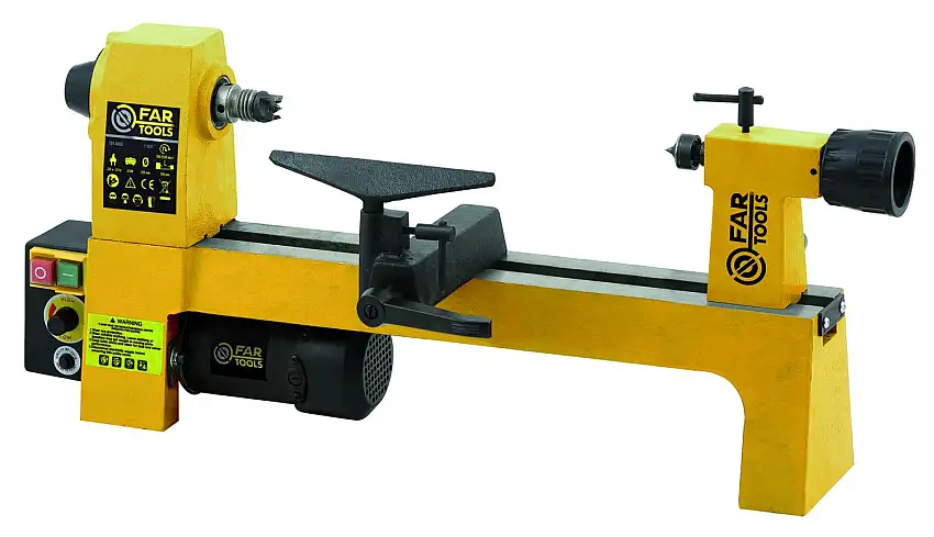 FARTOOLS - TBS 400B - Mini Tour à Bois avec variateur de vistesse électronique - Entre-pointes 300 mm - 230V 250W