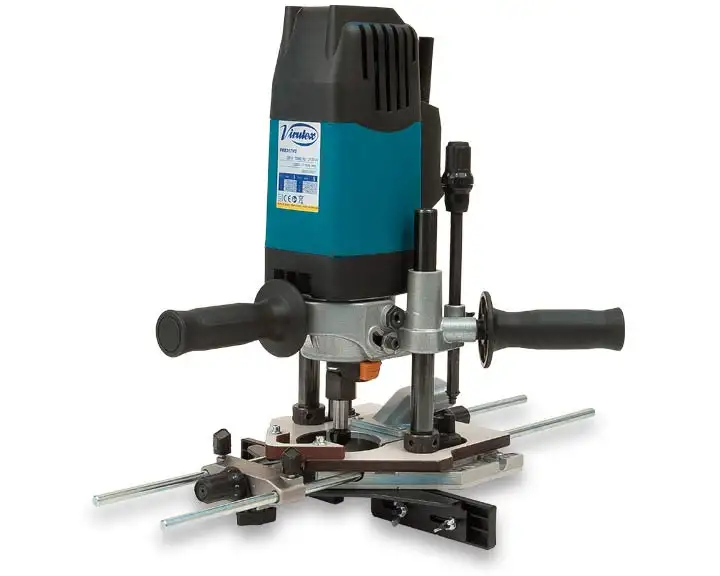 VIRUTEX - FRE317VD - Défonceuse Inclinable - 2100 W - Profondeur de fraisage 100 mm - 230 V