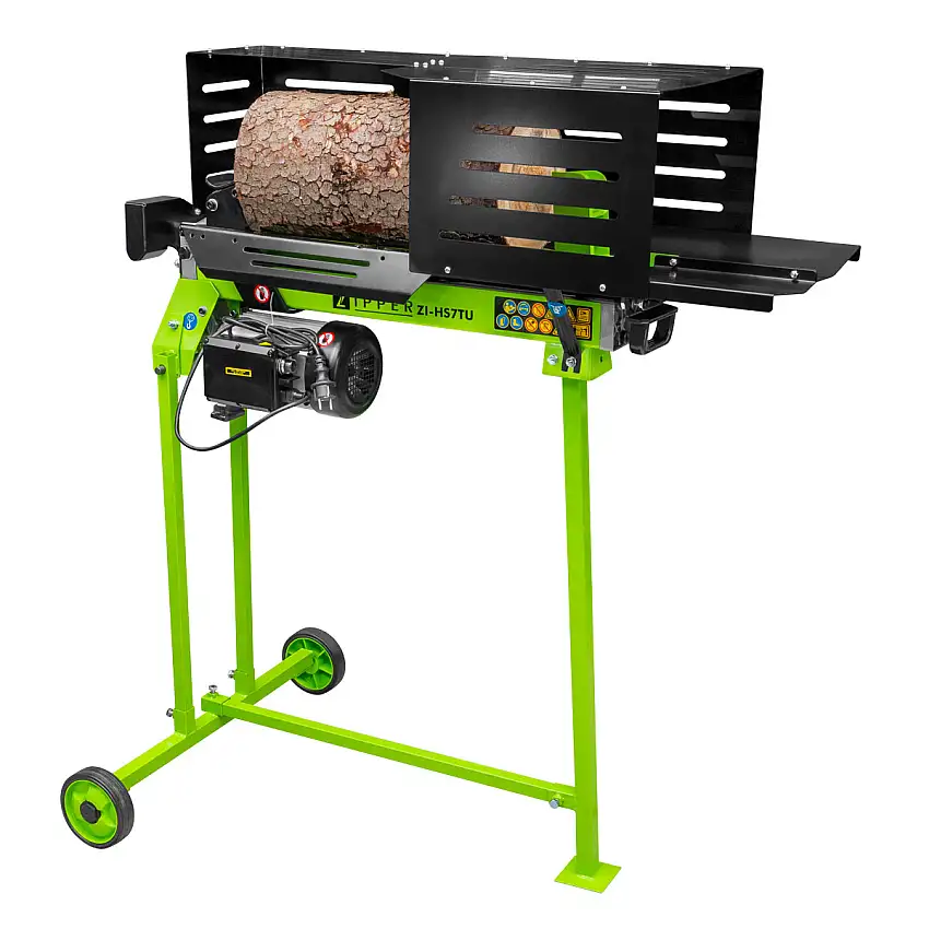 ZI-HS7TU - Fendeur de Bûches Horizontal 520 mm sur Socle Réhaussé - 2300 W - 7 Tonnes