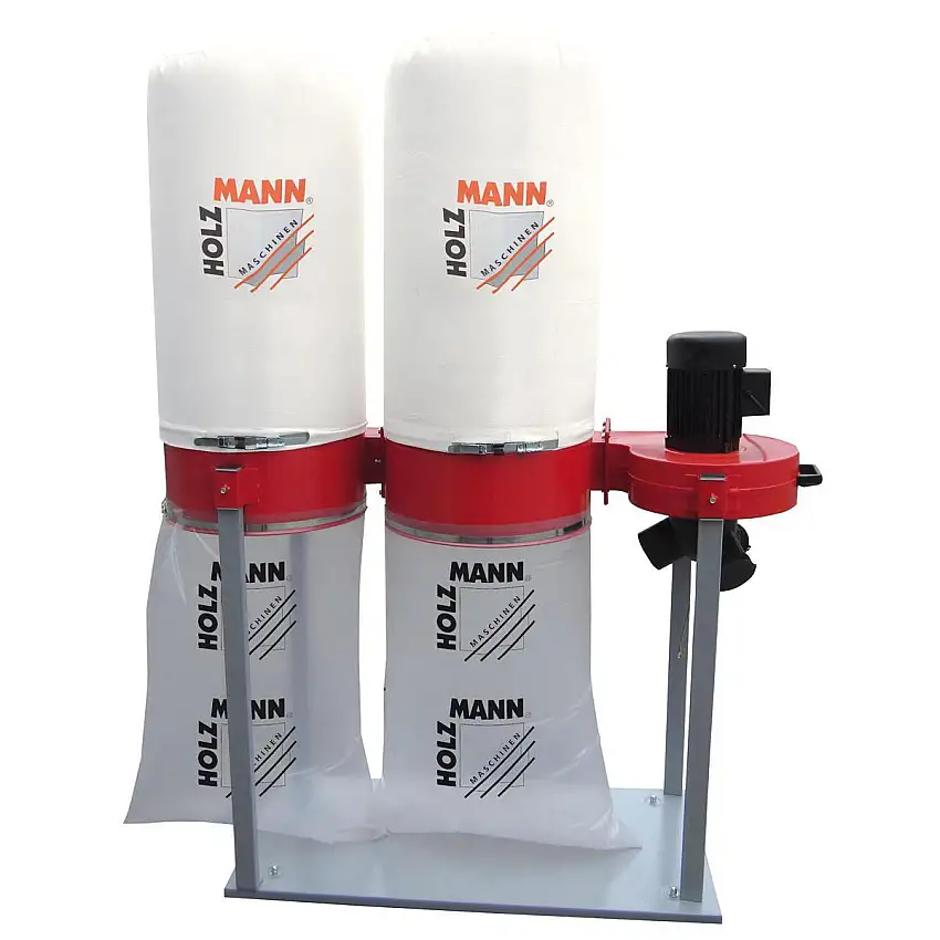 ABS4000 - Aspirateur à copeaux 2 x 165 Litres - 400V 2200W (dépression : 2100 Pa)