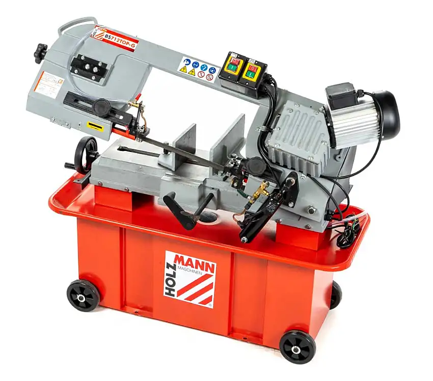 BS712TOP-G - Scie à ruban métal avec engrenage pour le réglage de la vitesse de la bande (3 niveaux) D. coupe 180mm | 400V 1100 W