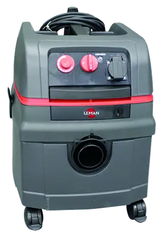 ASP255 - Aspirateur cuve polypropylène 25L - 1400W - 270 mBar - Système de décolmatage inclus et prise synchronisée