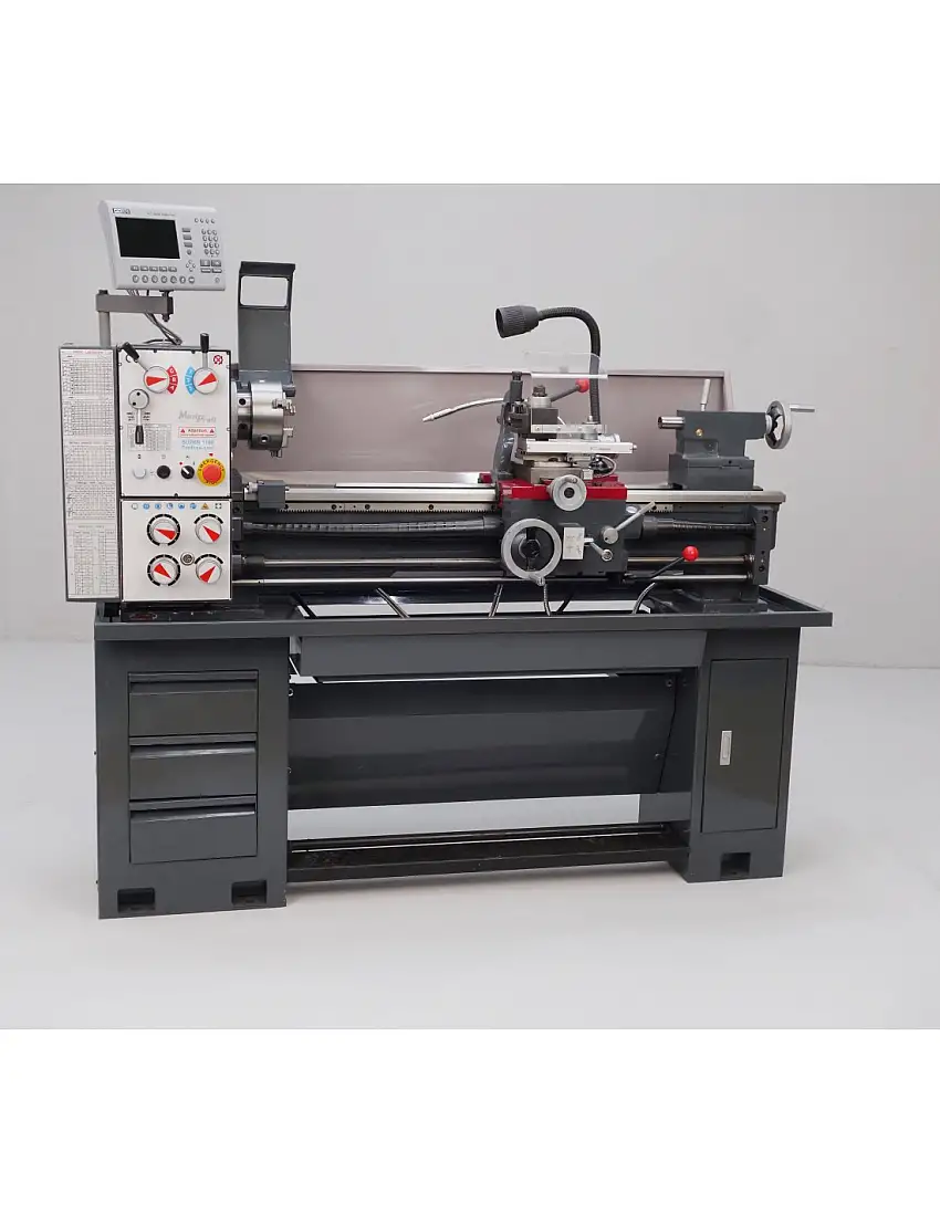 METALPROFI - S1100K-DIGI Tour à métaux entre pointes 1100mm 230V 1500W avec visualisation 3 axes