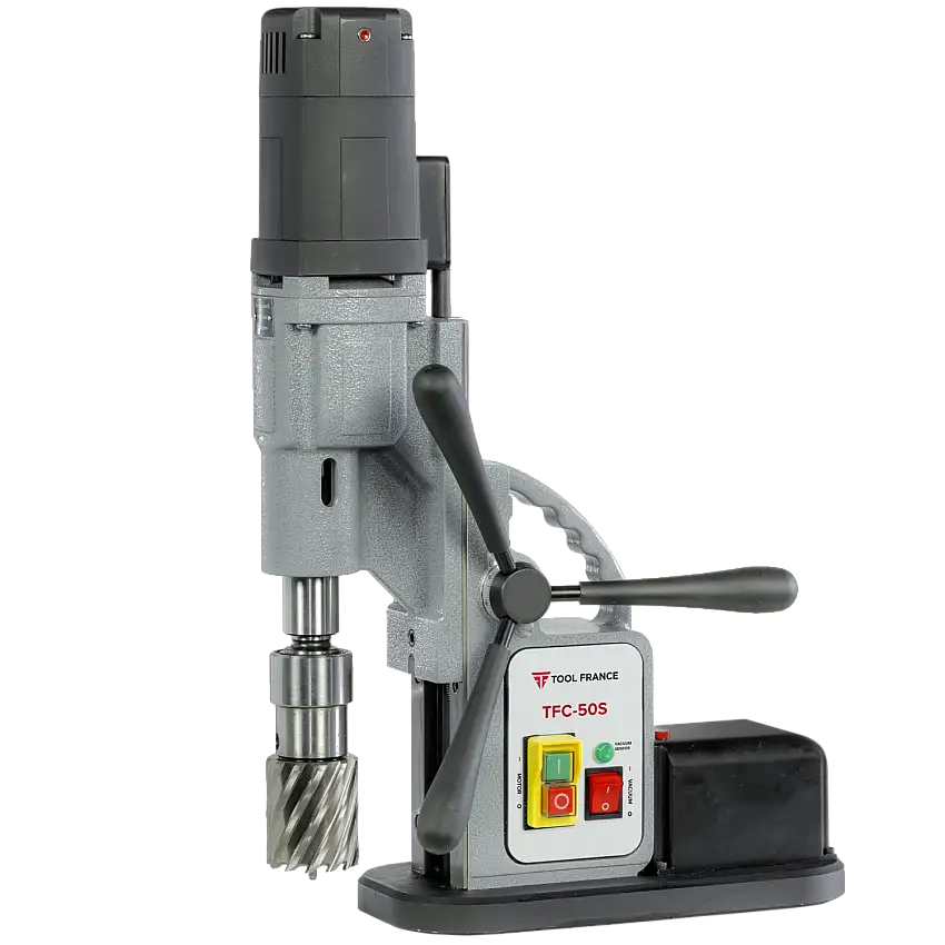 TOOL FRANCE - TFC-50S Perceuse de forage magnétique à ventouse 230V 1300W fraisage ø10-55 mm