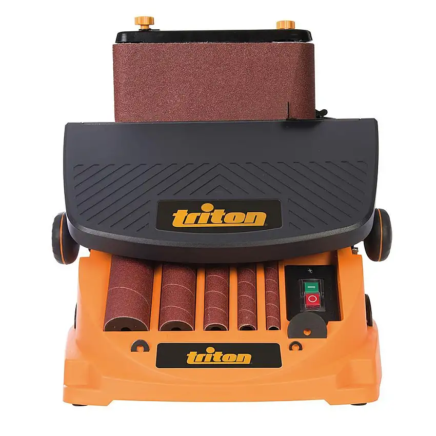 TSPST450 - Ponceuse Oscillante à Bande et à Cylindre - Bande 100 x 610mm - Manchons 13 à 51 mm