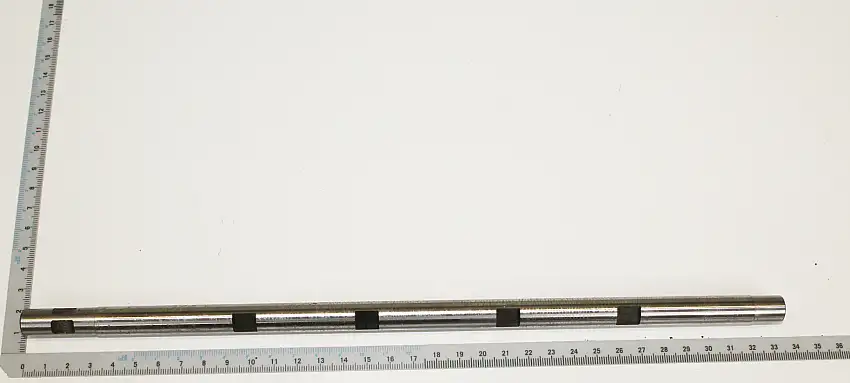 Axe de l'arbre de rabotage pour dégauchisseuse raboteuse HMS1070, Kity DRA260 et Woodster PT105