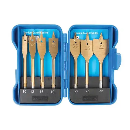 Mèches plates titanées, coffret 7 pcs (10-32mm) SILVERLINE