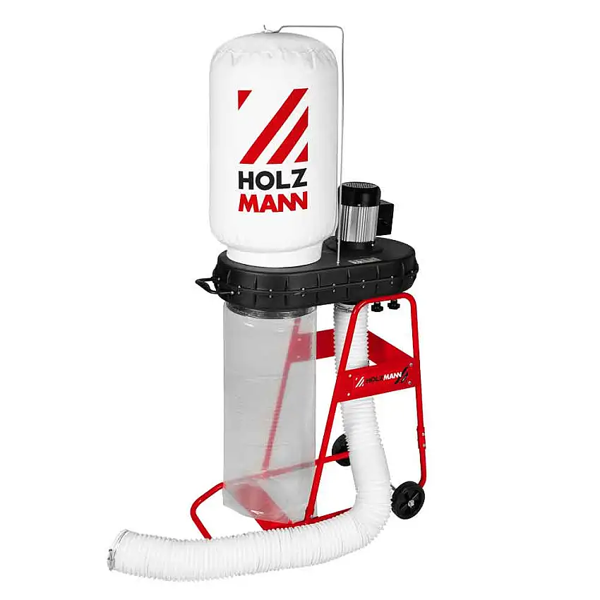 ABS850 - Aspirateur à copeaux de bois 40L 230V 750W + tuyau d'aspiration 2 m Ø100 mm