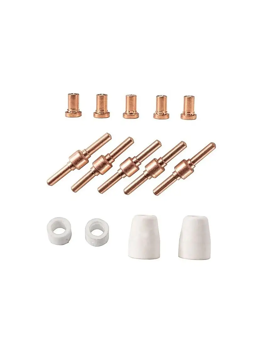Accessoires 14 pcs buses electrodes pour decoupeur de plasma plc40 Scheppach