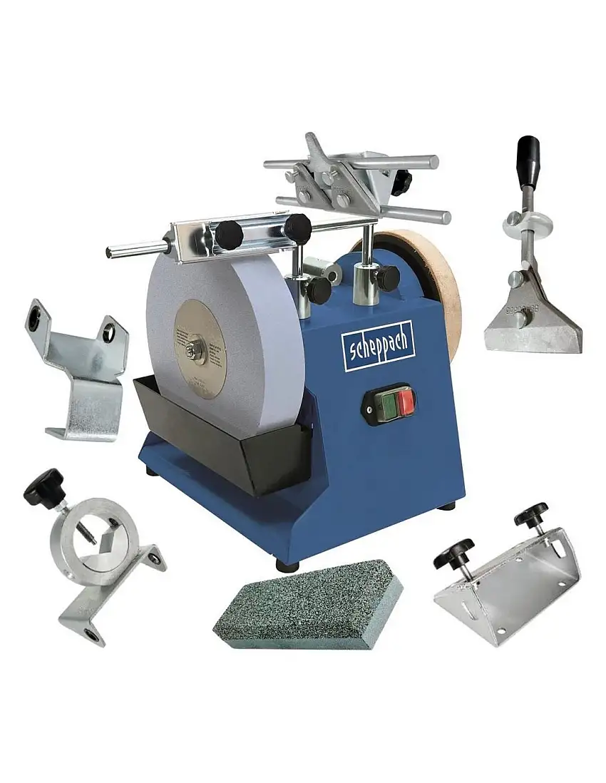 AFFÛTEUSE À EAU COUTEAUX CISEAUX À BOIS GOUGES SCHEPPACH TIGER 2500 +ACCESSOIRS