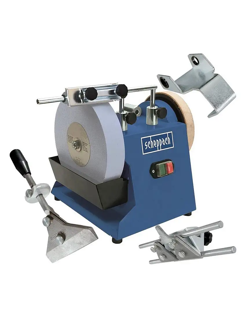 AFFÛTEUSE À EAU COUTEAUX CISEAUX SCHEPPACH TIGER 2500 + ACCESSOIRES