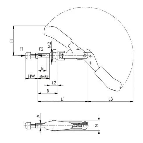 AMF Tendeur de force 3 niveaux 7630-49 M20x22