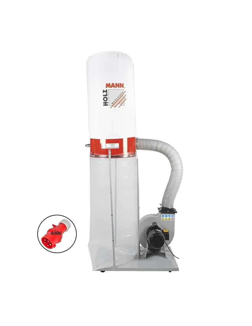 Aspirateur poussiere extracteur copeaux bois collecteur Holzmann ABS2480 400V