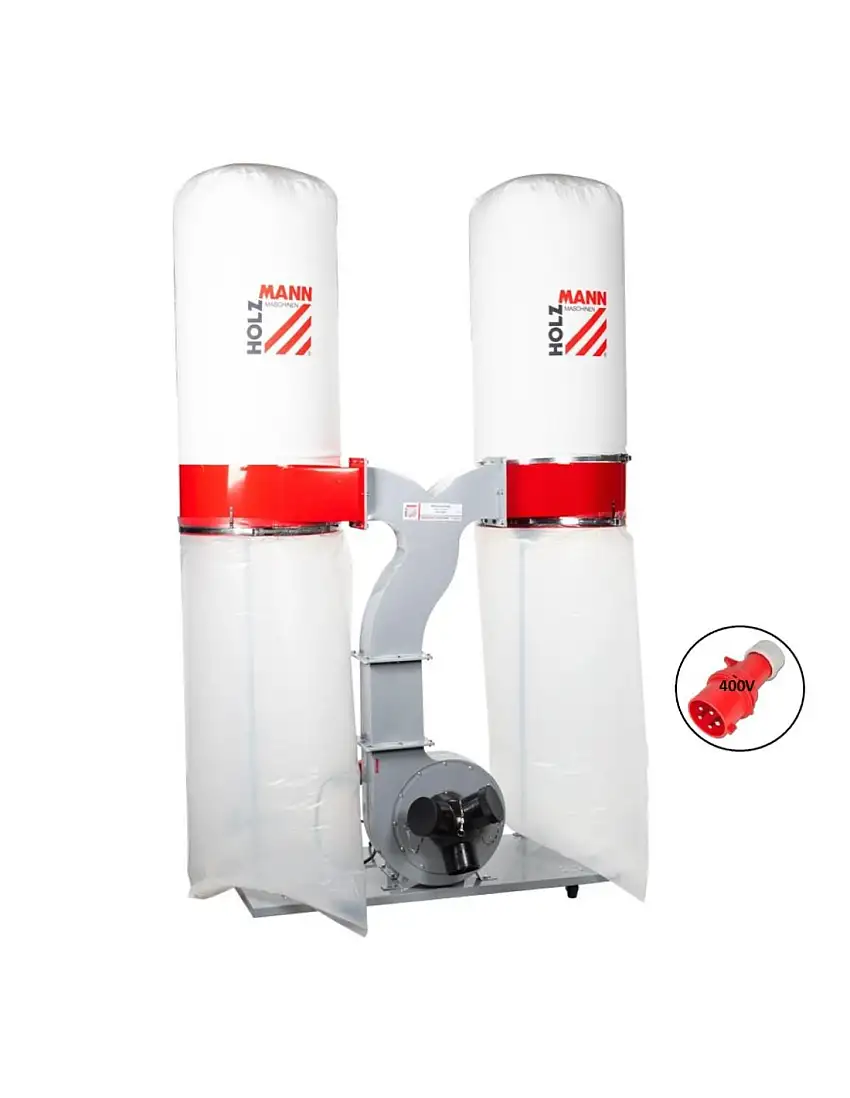 Aspirateur poussiere extracteur copeaux bois collecteur Holzmann abs3880 400v