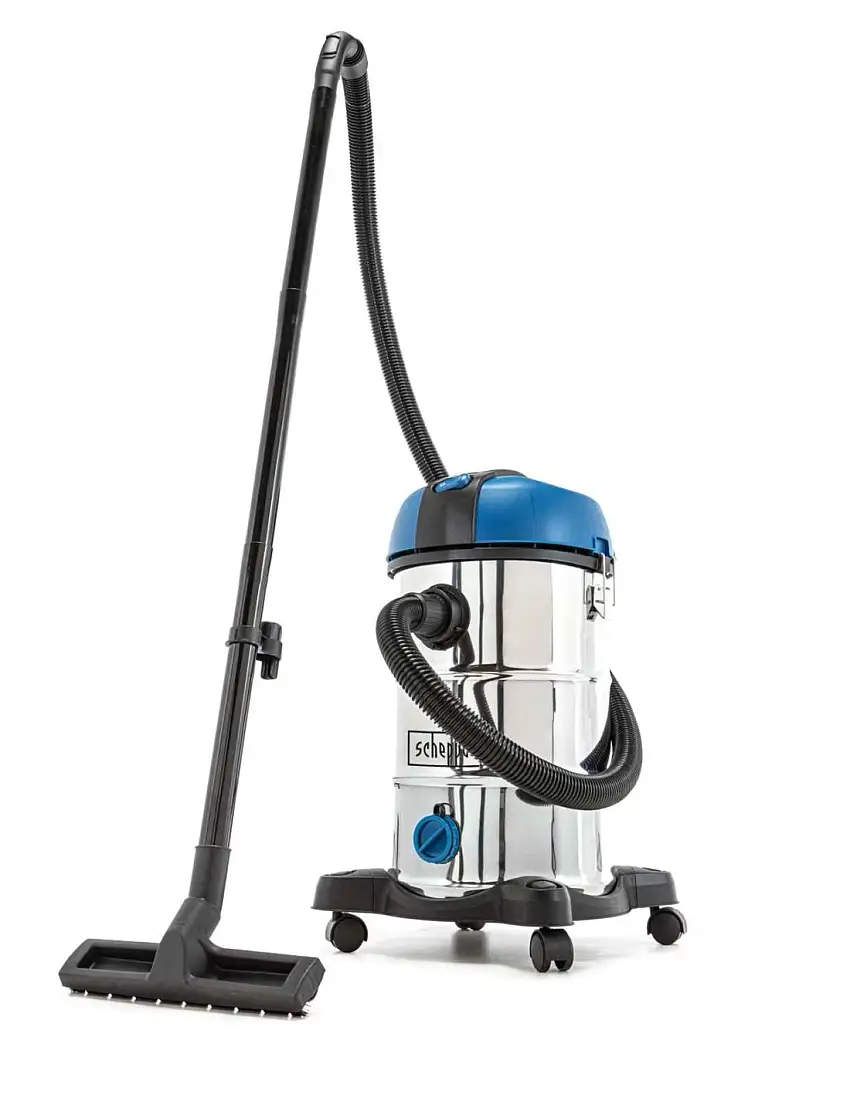 Aspirateur sec humide eau et poussiere acier inox 30l 1200w Scheppach nts30v2