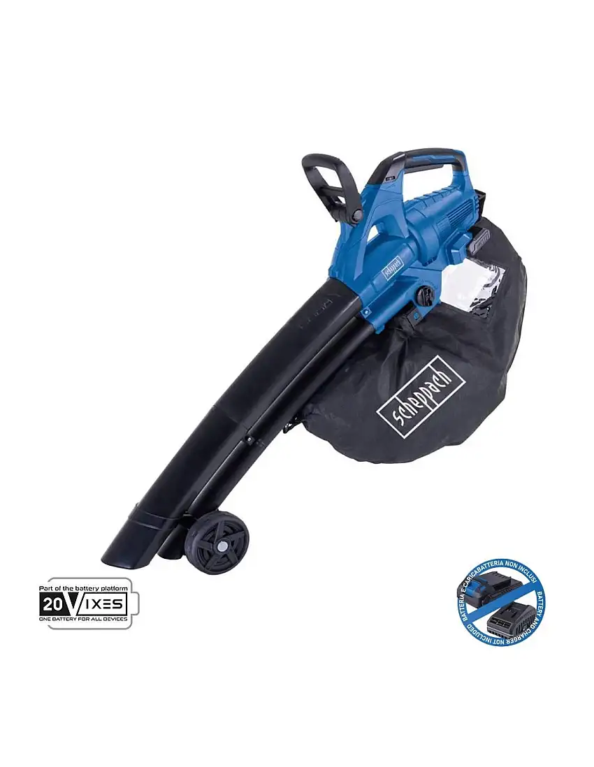 Aspirateur souffleur sans balais 2x20v sans batterie ixes Scheppach bc-blv720-x