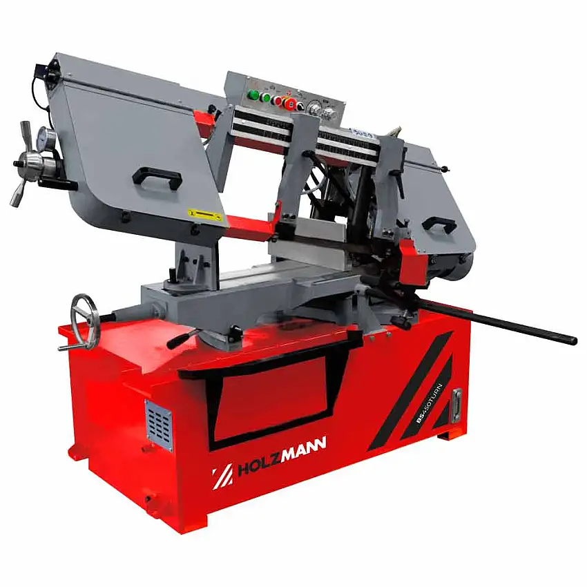 BS450TURN - Scie à Ruban à Métaux 400V 2200W - Capacité de coupe max. 380 mm - Bras de scie pivotant jusqu'à 45°