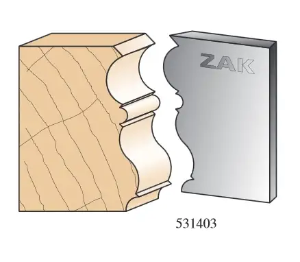 ZAK - Jeu de 2 fers N°531403 - Série 531 Couteaux de style Régence