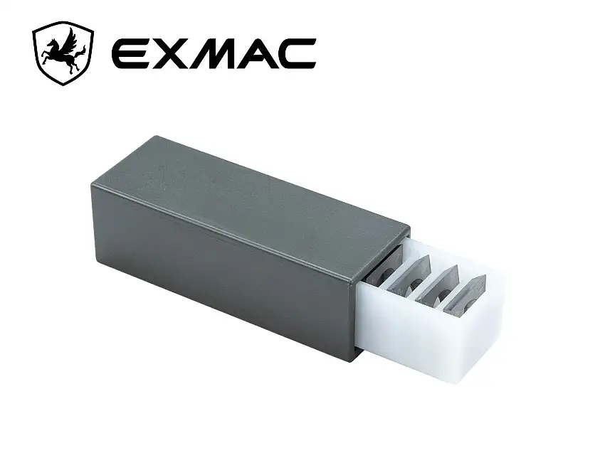 Jeu de 10 plaquettes Carbure pour Dégauchisseuse et Raboteuse Exmac