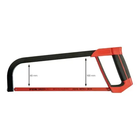 Monture de scie en métal 3000 Profi L.400mm L. totale poignée bicomposant PUK