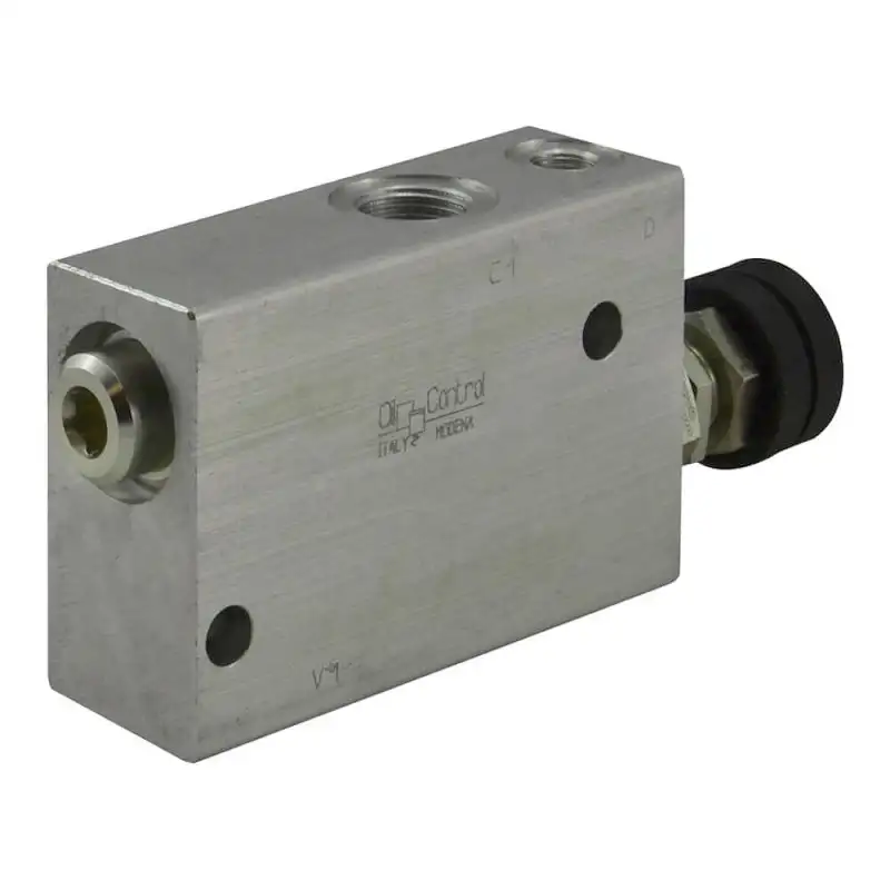 Valve de séquence pilotée 150l/mn  1/2 VSQP 150 V 12 200 bar réglage par volant