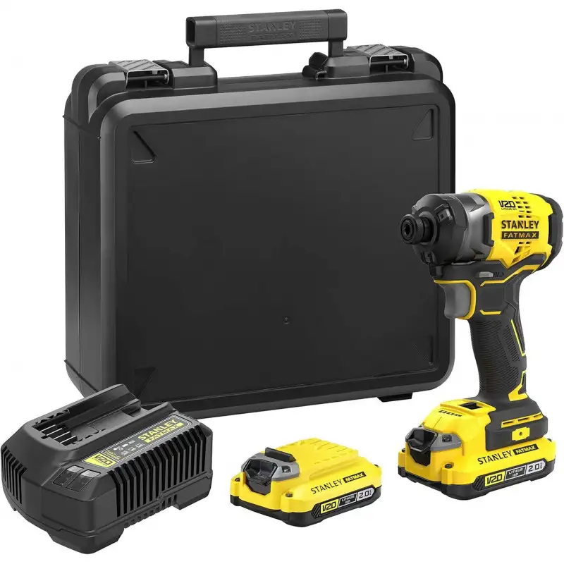 Stanley SFMCF820D2K FatMax V20 Clé a chocs a trois vitesses 1/4" (18V/2x2,0Ah), coffret