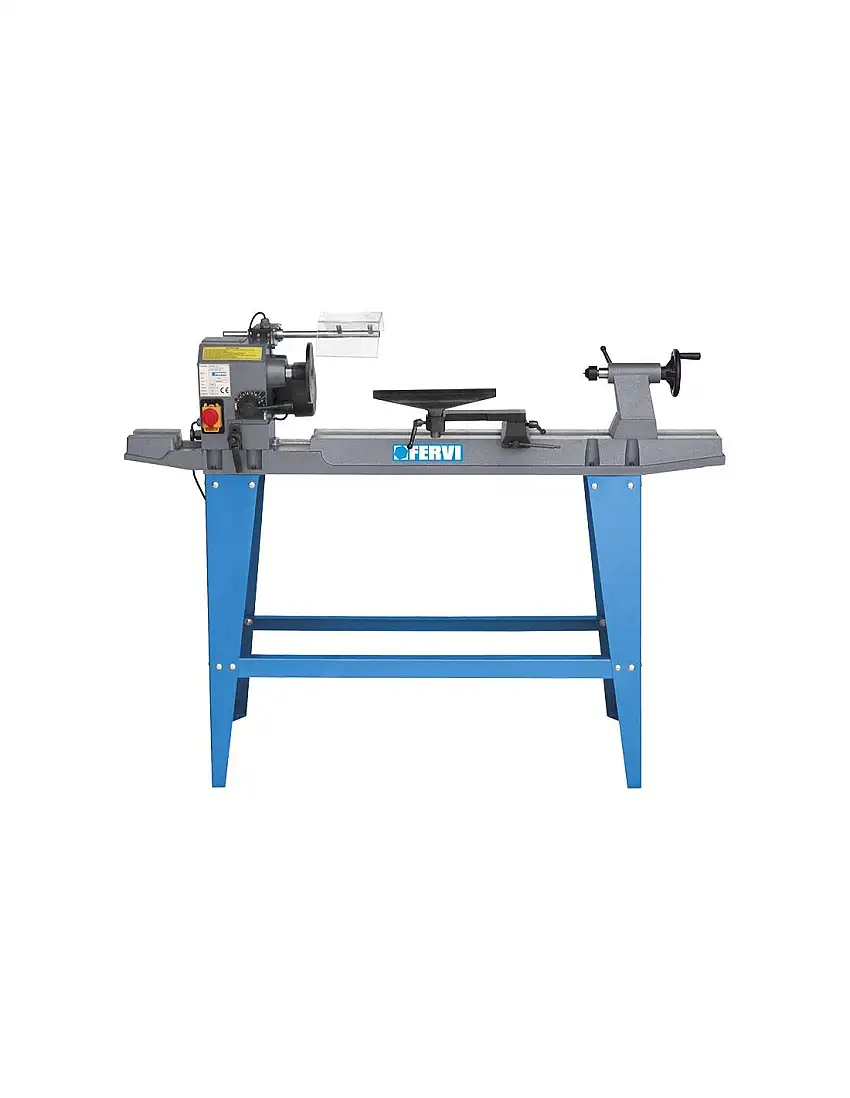 Tour a bois avec banc wood lathe with bench fervi 0751