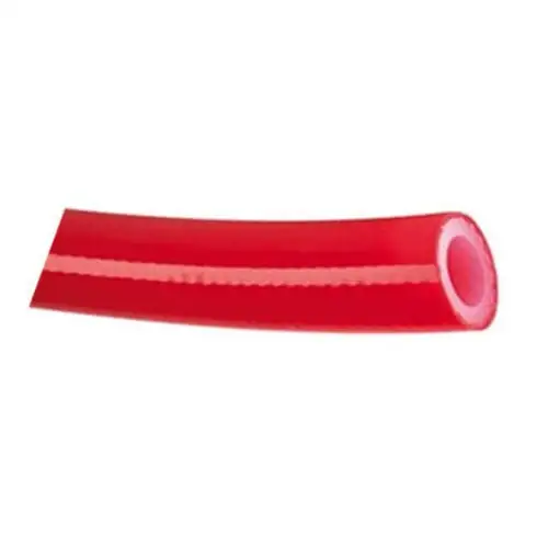 Tuyau en silicone rouge avec renfort, 25x5 mm, 25 m