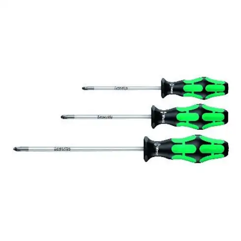 Wera Set de tournevis cruciformes PZ rond 3 pièces