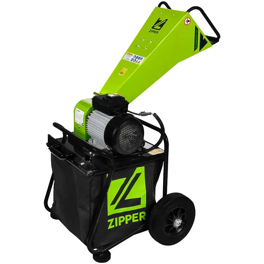 ZI-HAEK2800-230 - Broyeur de Végétaux de Jardin électrique 230V - Diamètre max. branches ø50 mm 2800W